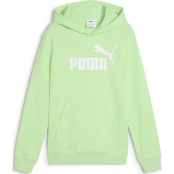 Chlapecká mikina Dětská mikina Puma ESSENTIALS NO. 1 LOGO HOODIE TR B 164 Světle zelená, Bílá