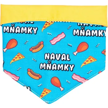 Obleček pro psa Oboustranný šátek Pawsome gang "Naval mňamky" Velikost: S