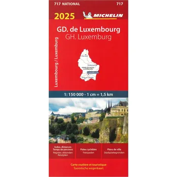 Michelin mapa Luxembourg (Lucembursko) 1:150 t.