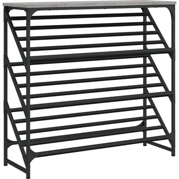 Botník z materiálu na bázi dřeva, 90x30x85 cm, dub