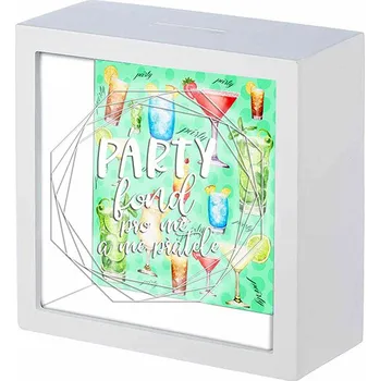 Pokladnička Nekupto DÁRKOVÁ POKLADNIČKA - PÁRTY FOND, 16x16x6cm