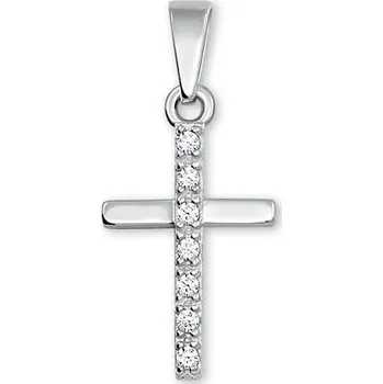 Přívěsek Brilio Silver Třpytivý stříbrný přívěsek křížek 446 001 00426 04 + 2 měsíce na vrácení zboží