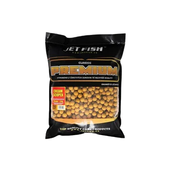 Boilies JetFish Jet Fish Premium clasicc boilie 20mm CREAM SCOPEX 5kg