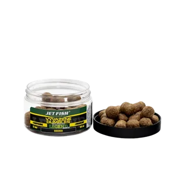 Boilies JetFish Jet Fish Legend Range Vyvážené boosterované Dumbles BIOCRAB 12mm 200ml