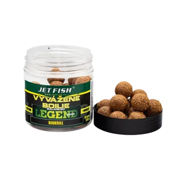 Boilies JetFish Jet Fish Legend range Vyvážené boilie BIOKRILL 20mm 250ml