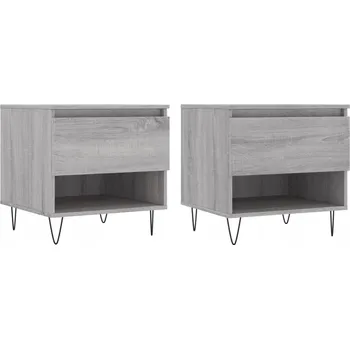 Konferenční stolek Konferenční stolek imitace dřeva 50x46x50 cm, šedý dub