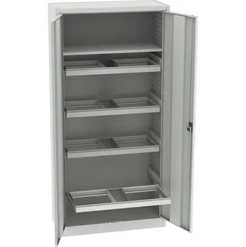 Skříňka na nářadí KOVOS Univerzální skříň s výsuvnými rámy SPS_01_A_R, červená