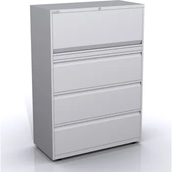 Kartotéka BISLEY Skříň se sklopnými dveřmi a zásuvkami SYC10/43/1/3, Vyberte barvu / kombinaci: Golden Sunflower Yellow (cd1), strukturovaný lak