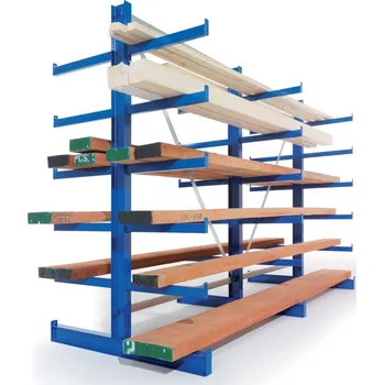 Dílenský regál META Konzolový regál oboustranný typ 97837