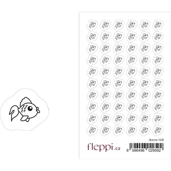samolepka Fleppi Samolepky ikonky - Rybička