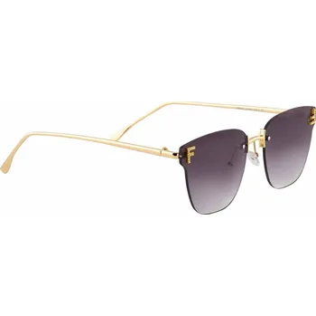 Dámské sluneční brýle s písmenem "F", černé tónované, 9001994-7, TR2425
