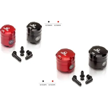 Expanzní nádoba chladiče CNC Racing ITALY Nádobka brzdové kapaliny CNC RACING - DUCATI PRAMAC edice 25 ml Barva: červená