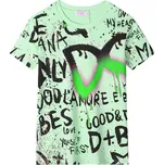 CHLAPECKÉ TRIČKO Kugo zelené FB3812 (Chlapecké tričko s krátkým rukávem)