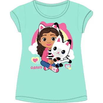 Gábinin kouzelný domek - licence Dívčí tričko - Gábinin kouzelný domek 5202032W, zelinkavá Barva: Zelinkavá, Velikost: 98
