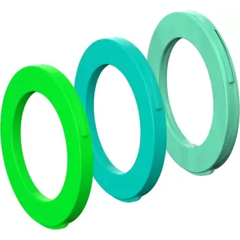 Brzda na kolo Magura Ring Kit 4 Caliper (zelená,azurová, mátove zelená) (Krytky třmenu Magura zelené 4x3ks)