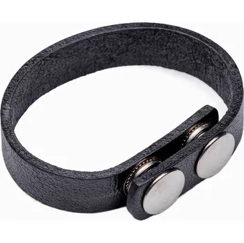 Opasek Ombre Clothing Sada pánských kožených doplňků Anos V1 černá S/M A654