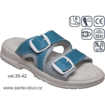 Dámská zdravotní obuv SANTÉ N/517/55/087/016/BP zdravotní pantofel tyrkysová, tyrkysová - 40