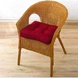 3Pagen Vysoký podsedák Azalka Casa Bonita vínová 40x40x8 cm