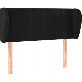 Čelo postele samet černé 83x23x78/88 cm