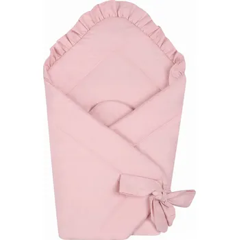 Zavinovačka Zavinovačka pro miminko bavlněná s volánkem starorůžová FRILL