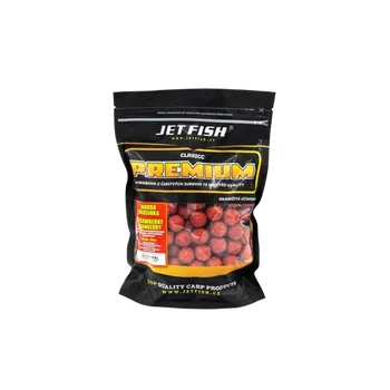 Boilies JetFish Jet Fish Premium clasicc boilie 20mm JAHODA BRUSINKA 700g