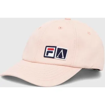 Kšiltovka Bavlněná baseballová čepice Fila Fila x Aries Cap, ONE SIZE, růžová, 30X