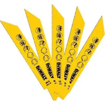 Příslušenství k pile DeWALT Příslušenství - Pilový plátek na kov, délka 152 mm, 5 ks DT2384