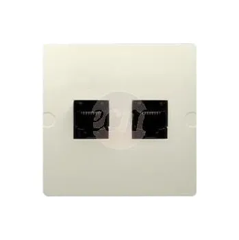 Elektrická zásuvka Internetová a telefonní zásuvka nástěnná Kontakt-simon béžová