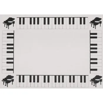 Zápisník Musicgifts Poznámkový bloček KLAVIATURA