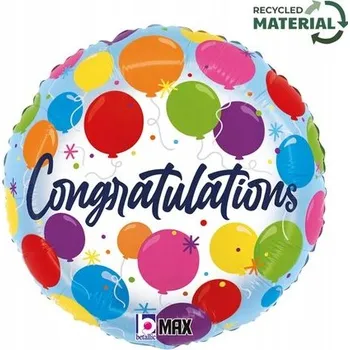 Balónek Fóliový balónek Grabo 18'', Gratulujeme!
