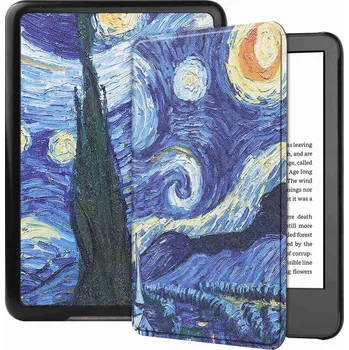 Příslušenství pro čtečku elektronické knihy POUZDRO s potiskem pro Amazon Kindle 11 (2022) 11. generace, obal s klopou