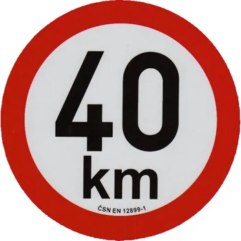 Auto-moto Samolepka reflexní - rychlost 40 km/h