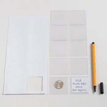 Sběratelství Kapsičky na mince s popisem 100 ks - Leuchtturm