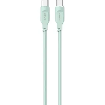 Datový kabel Kabel Usams USB-C - USB-C 1,2 m zelený