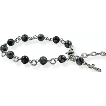 Náramek Náramek desátkový s obsidiánem