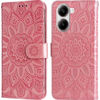 Pouzdro na mobilní telefon Sunflower knížkové pouzdro na Xiaomi Poco X7 Pro 5G - růžové