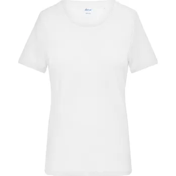 pracovní tričko James & Nicholson Tričko JN 8039, jemné žebrování, krátký rukáv, dámské COT02803900101-white S Bílá