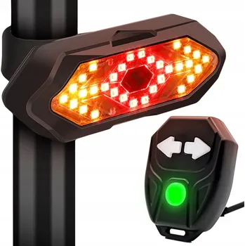 Cyklosvítilna Ukazatel směru na kolo Przydasie.pl černý LED akumulátorový 5 režimů