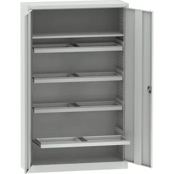 Skříňka na nářadí KOVOS Univerzální skříň s výsuvnými rámy SPS_04_A_R, červená