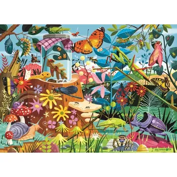 Puzzle RAVENSBURGER Zahradní dobrodružství s broučky 60 dílků
