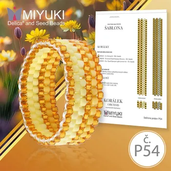 ostatní stavebnice Rukodělná korálková stavebnice MIYUKI. Stavebnice prstenu COLOR Line no. P54