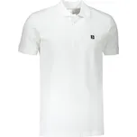 Pánské triko s límečkem ALTISPORT CARRYOVER ALM065203 BÍLÁ 5XL