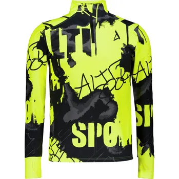 Pánská mikina Pánská sportovní mikina premium plus ALTISPORT VOJ/ALM076MI04 FLUO-YELLOW L
