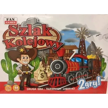 Desková hra Železniční Trať 2 deskové hry pro děti nová Fan