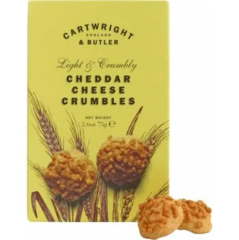 Cartwright & Butler Cheddar Cheese Crumbles Čedarové sušenky, 75 g