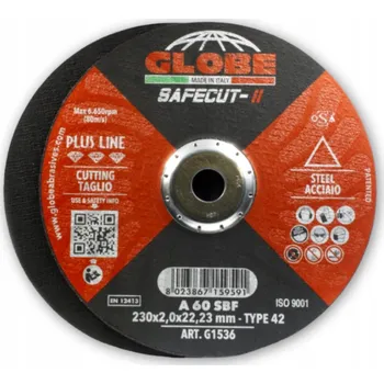 Řezný kotouč Řezný kotouč GLOBE 230x2 SafeCut