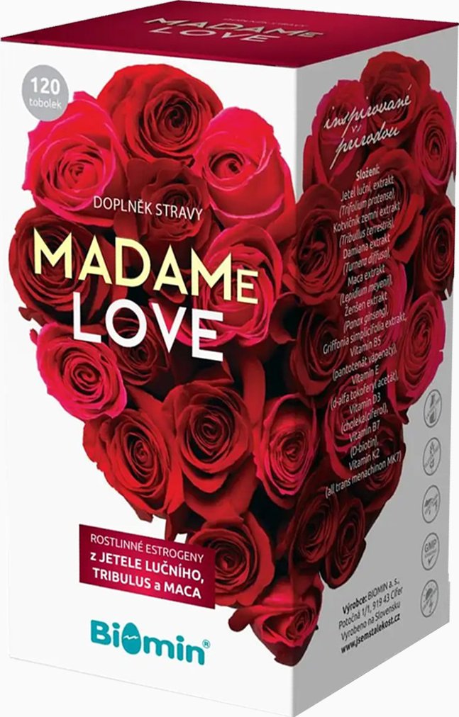 MADAMe LOVE - na 2 měsíce 120 kapslí - Biomin