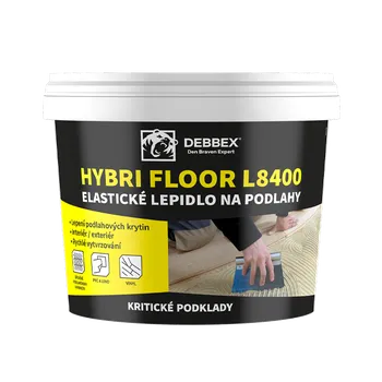 Stavební chemie Den Braven Elastické lepidlo na podlahy HYBRI FLOOR L8400 5 kg kbelík světle hnědá