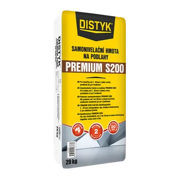 Samonivelační stěrka Den Braven Samonivelační hmota na podlahy PREMIUM S200 DISTYK Line 20 kg šedá