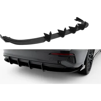 Karosérie Zadní difuzor Audi A3 Sedan 8Y (černá-červená + lesklé klapky)